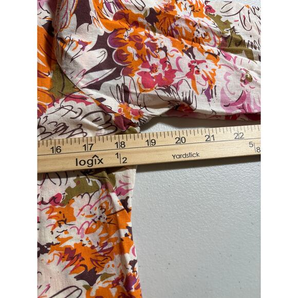 Sundance Womens Medium Cotton Split Neck 3/4 Sleeve Embroidered Tunic Top Blouse - Picture 6 of 12